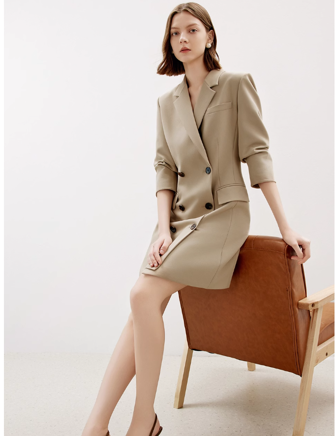 Tailored Allure Blazer Dress