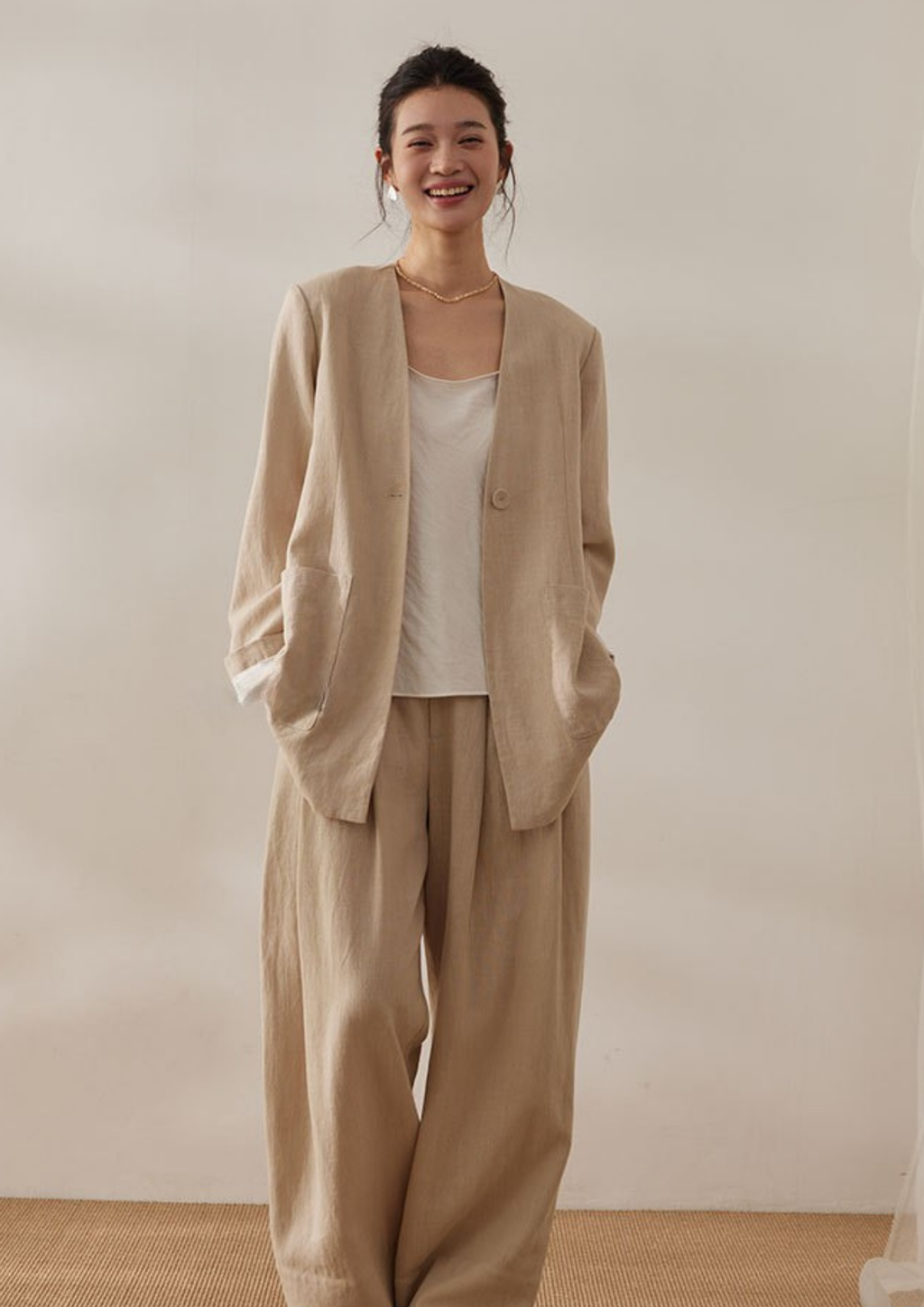 Solea Linen-Look Jacket