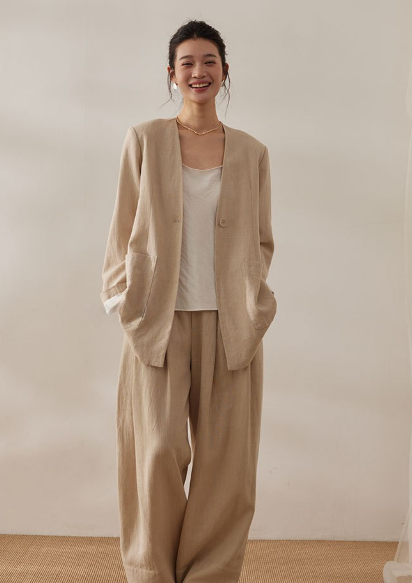 Solea Linen-Look Jacket