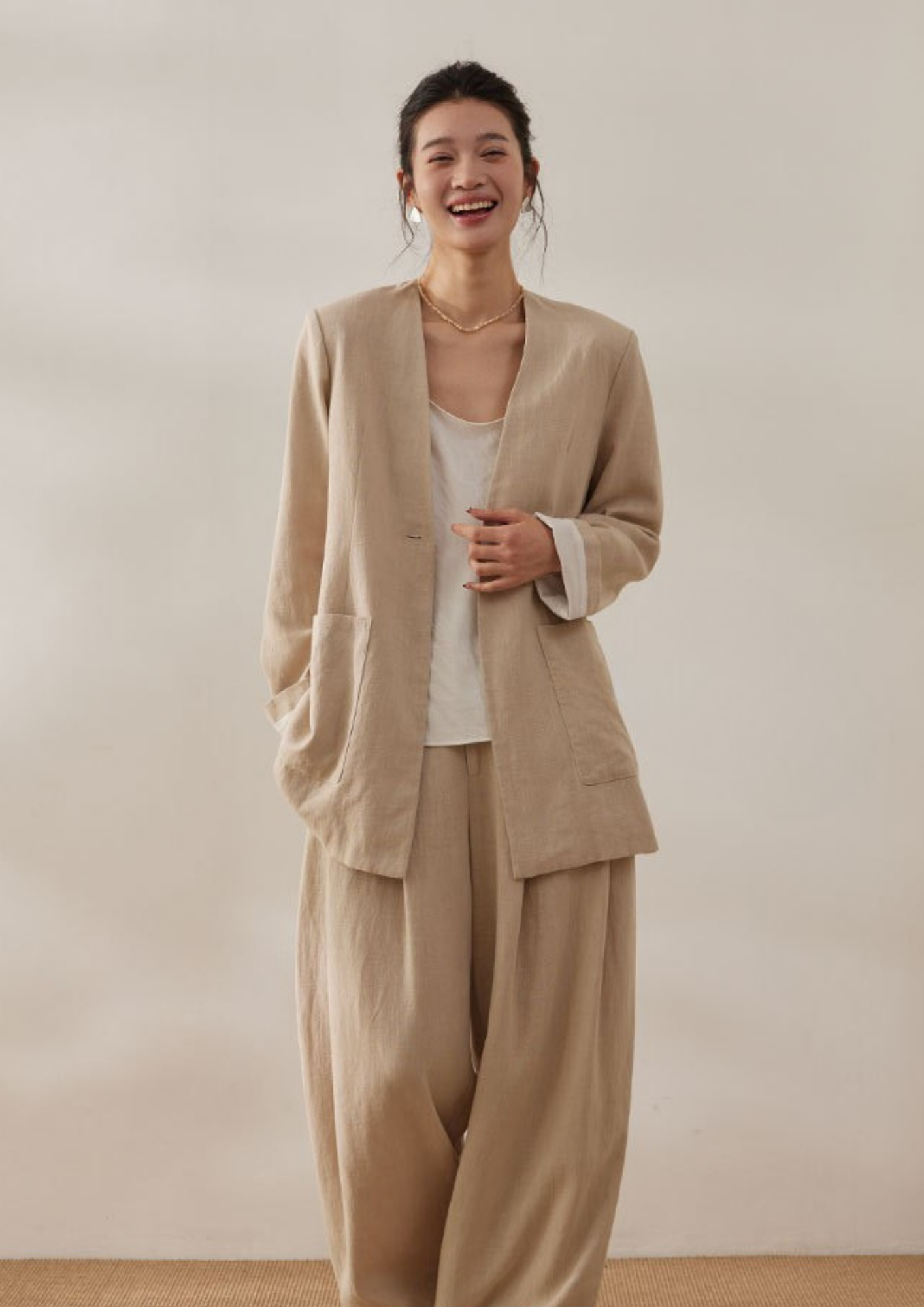 Solea Linen-Look Jacket