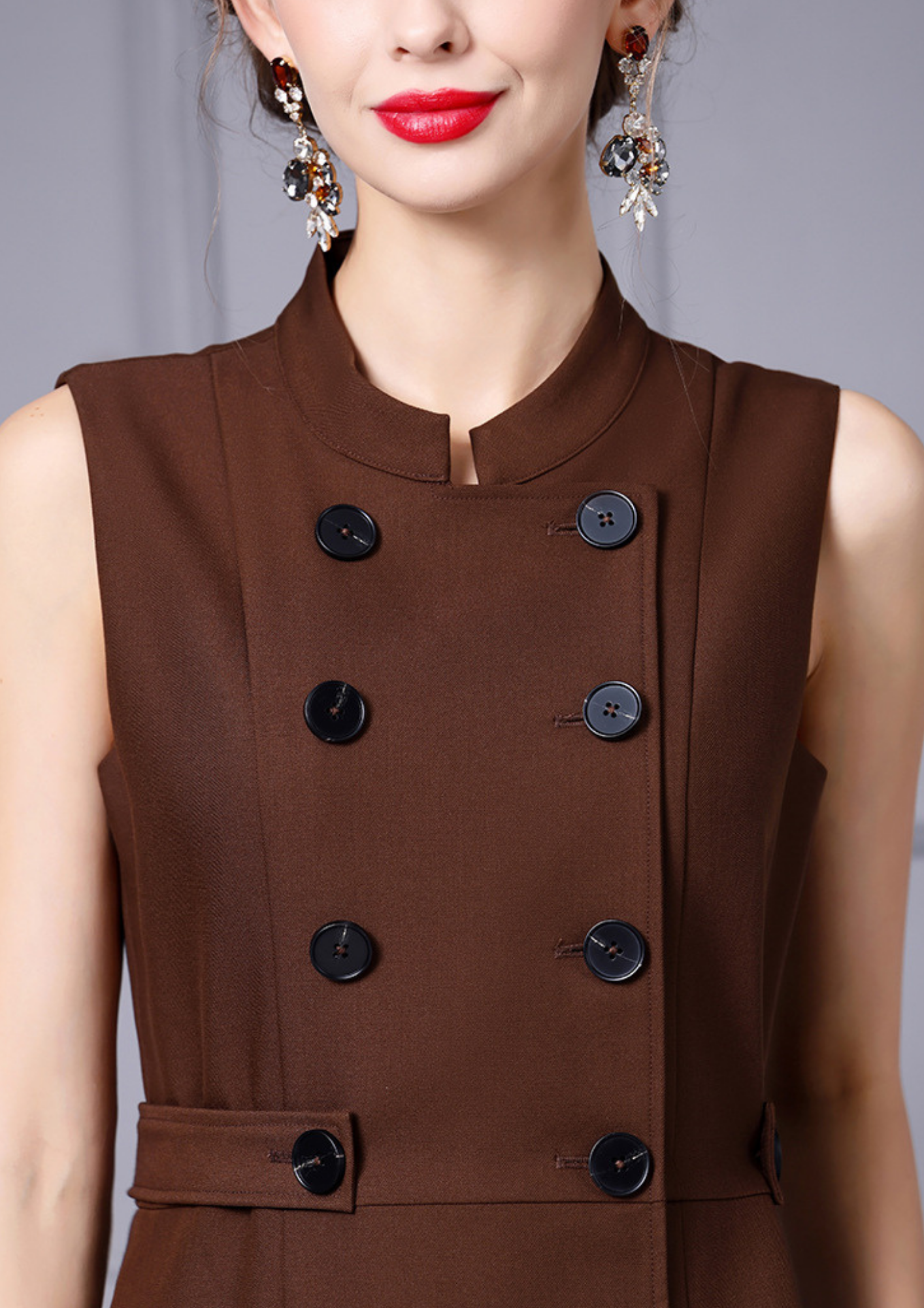 Aurelia Buttoned Elegance