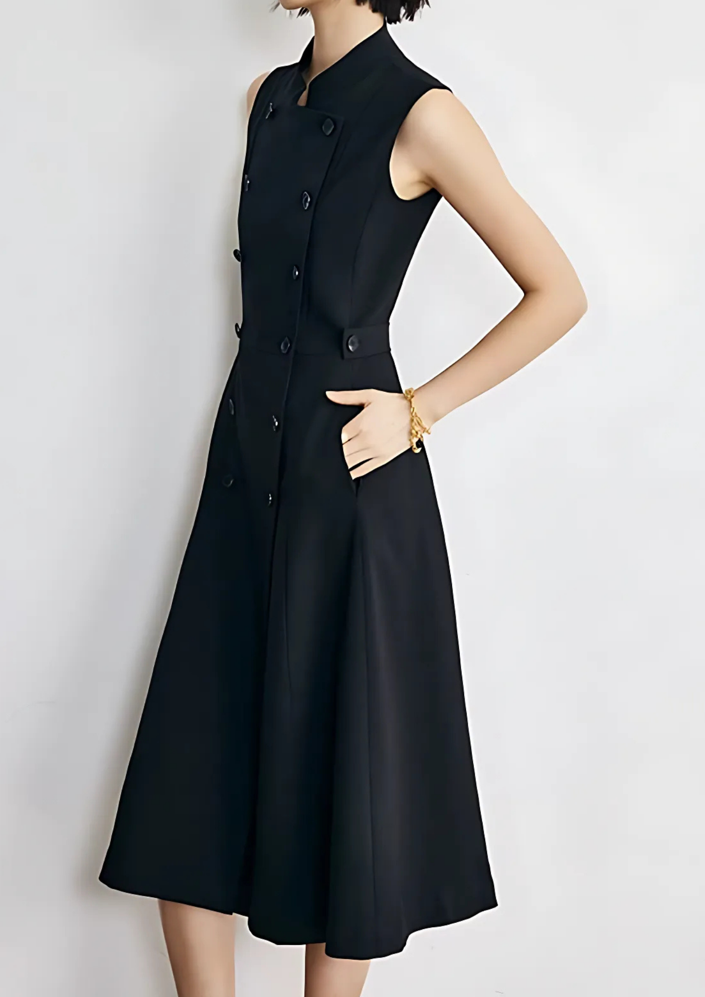Aurelia Buttoned Elegance