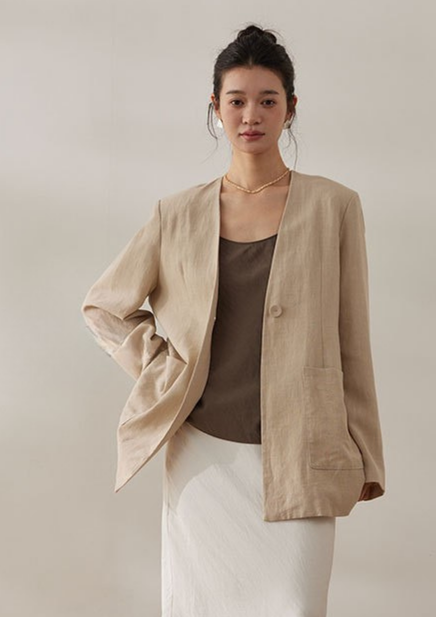 Solea Linen-Look Jacket