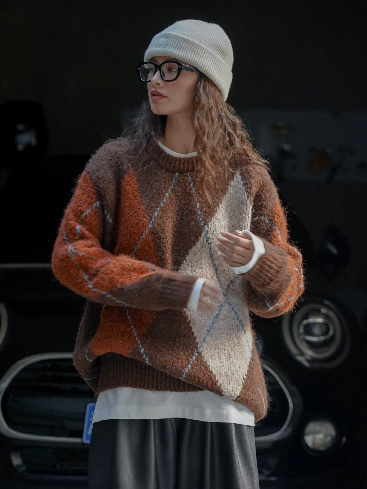 ColorBlend Plaid Pullover