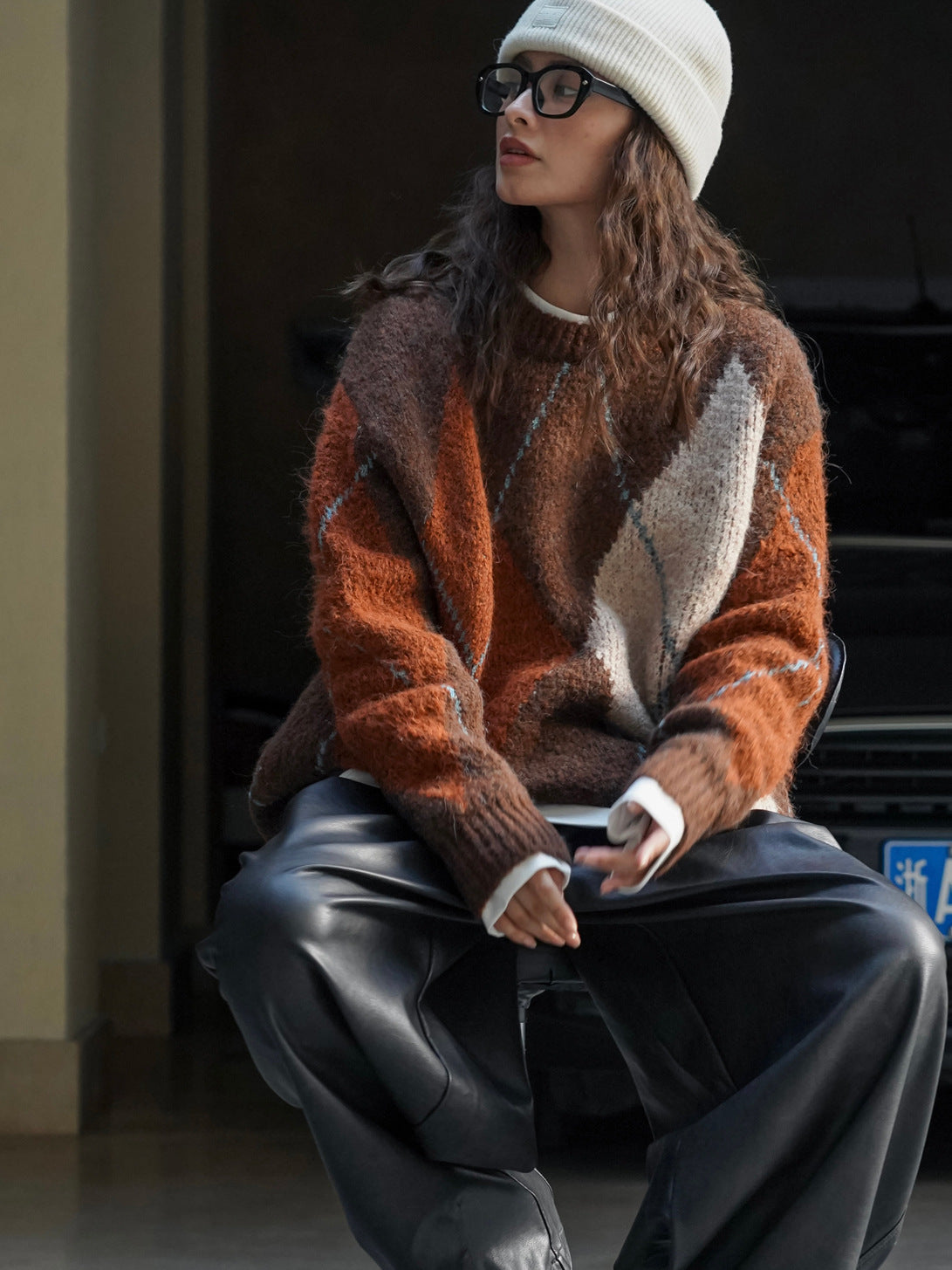ColorBlend Plaid Pullover