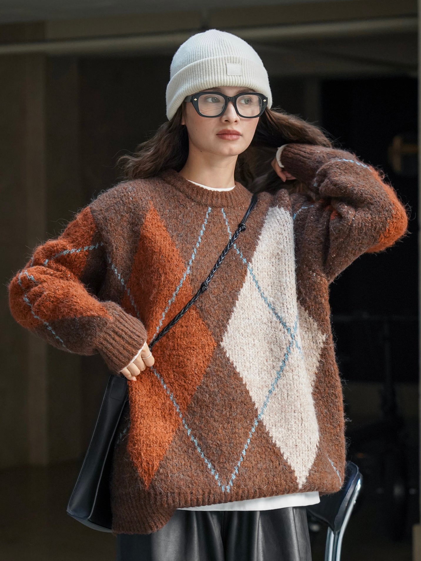 ColorBlend Plaid Pullover