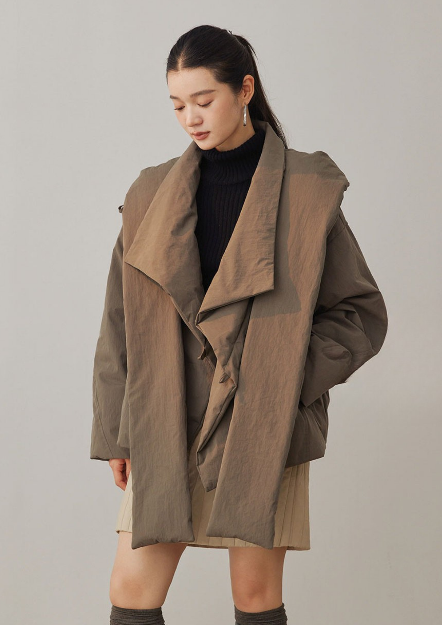Scarfinity Short Down Coat