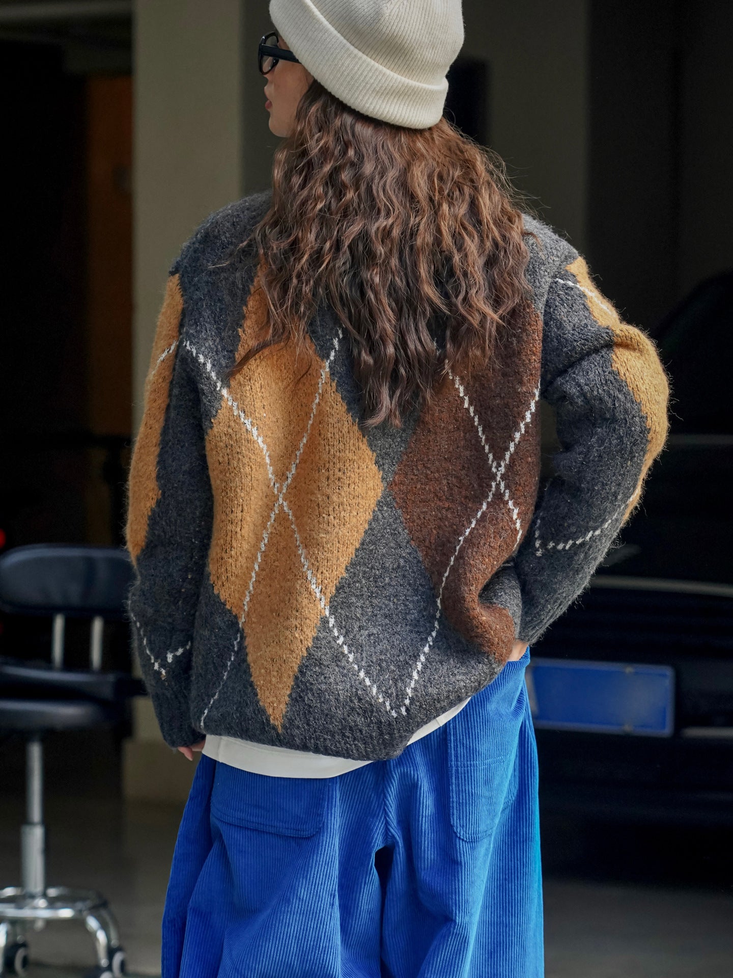 ColorBlend Plaid Pullover