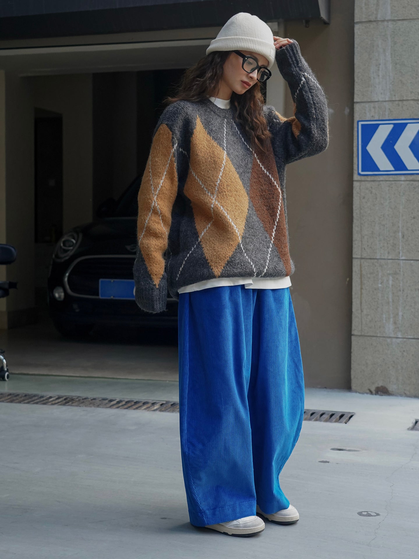 ColorBlend Plaid Pullover