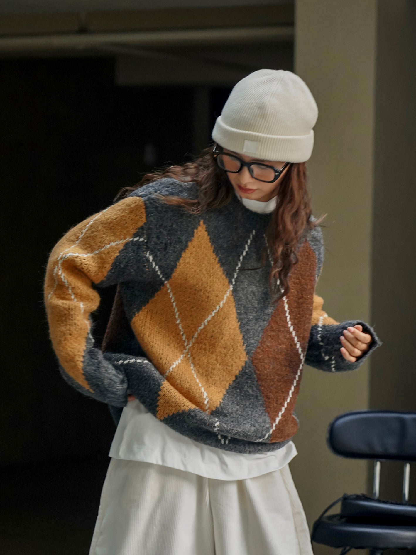ColorBlend Plaid Pullover