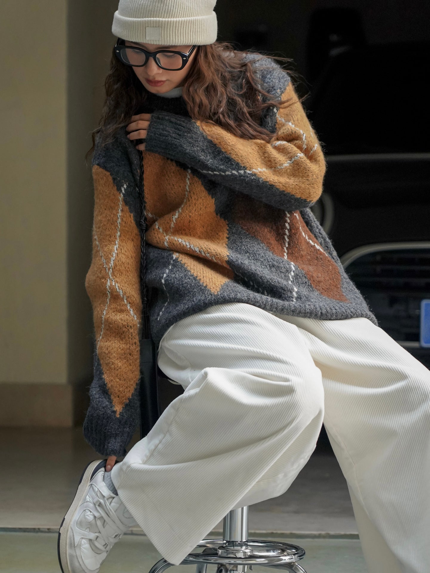 ColorBlend Plaid Pullover