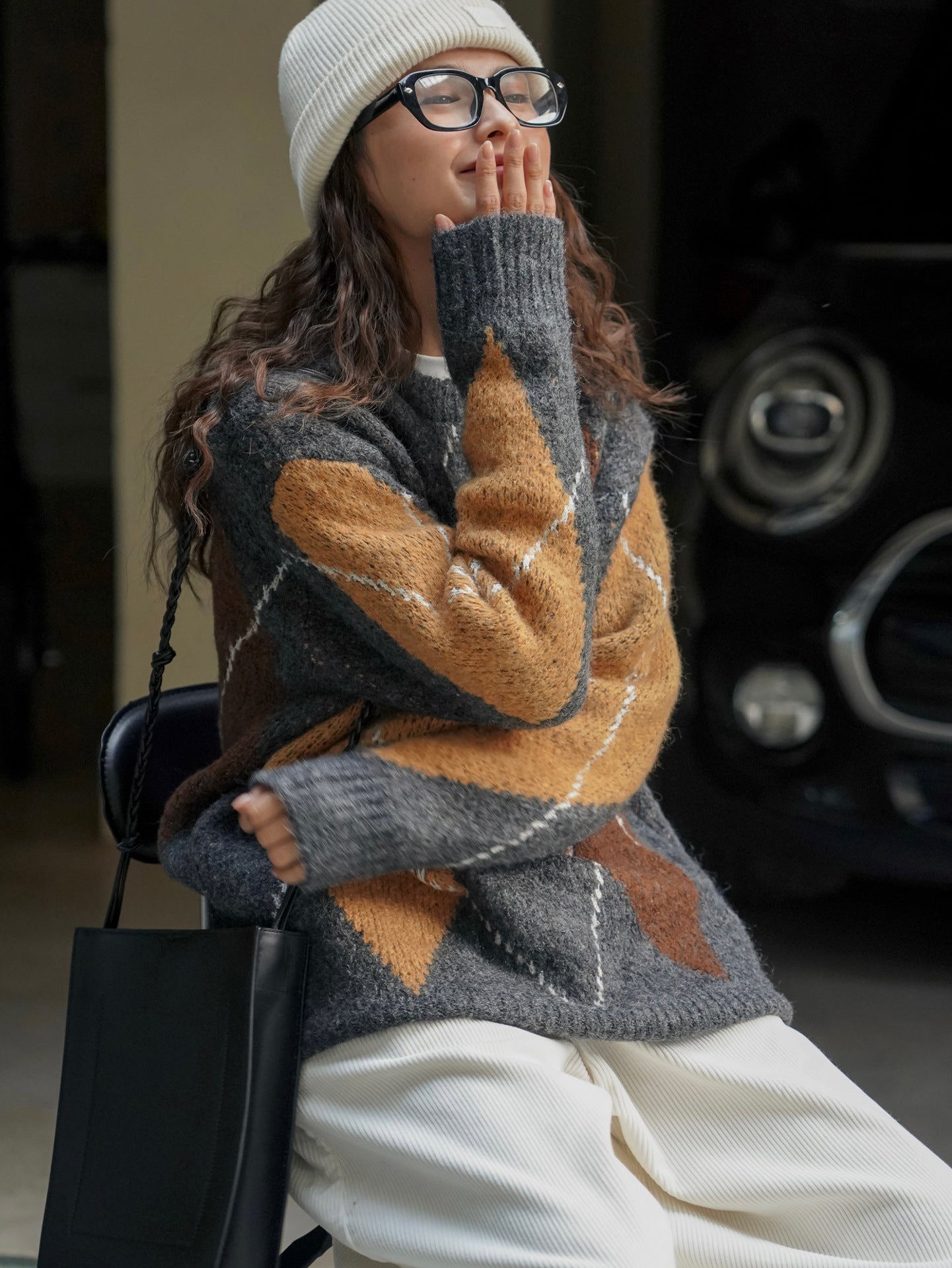 ColorBlend Plaid Pullover