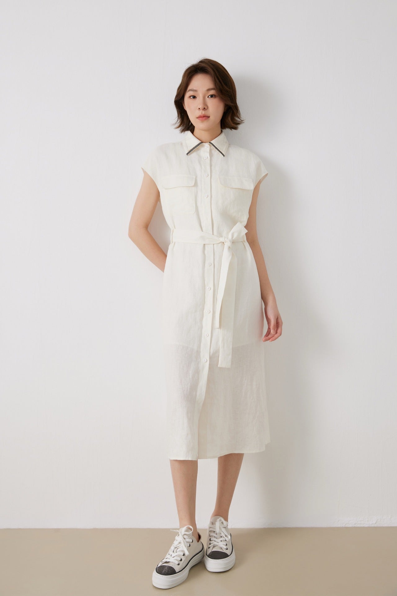 Aeris Linen Dress