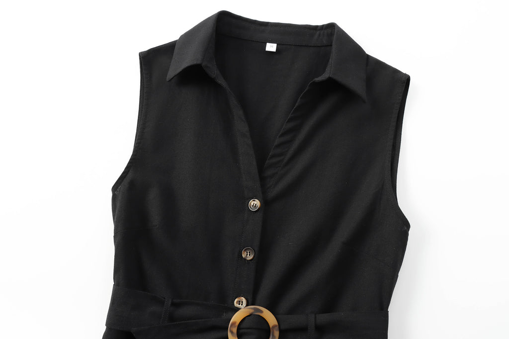 The Loop & Tie Maxi Shirt Dress