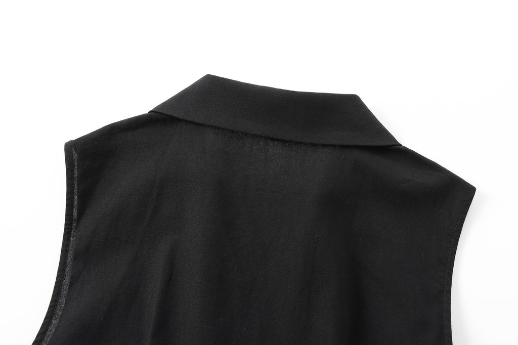 The Loop & Tie Maxi Shirt Dress