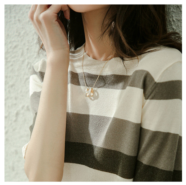 Coastal Lines Knit Tee