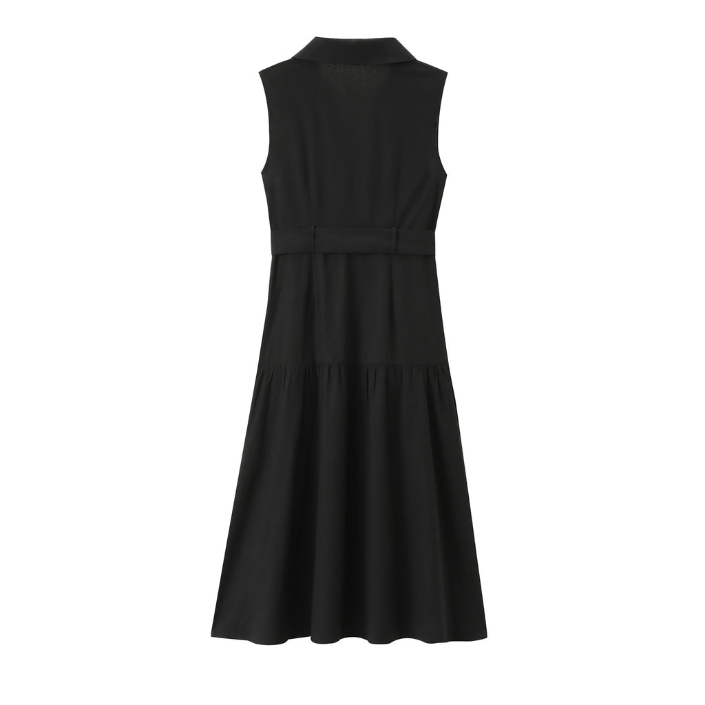 The Loop & Tie Maxi Shirt Dress