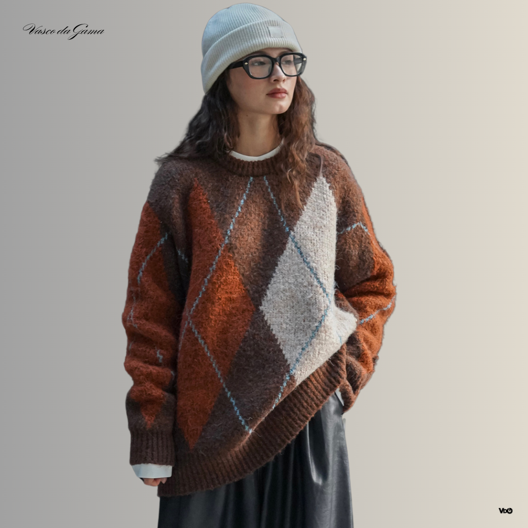 ColorBlend Plaid Pullover