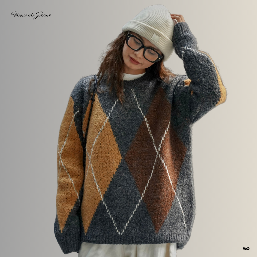 ColorBlend Plaid Pullover