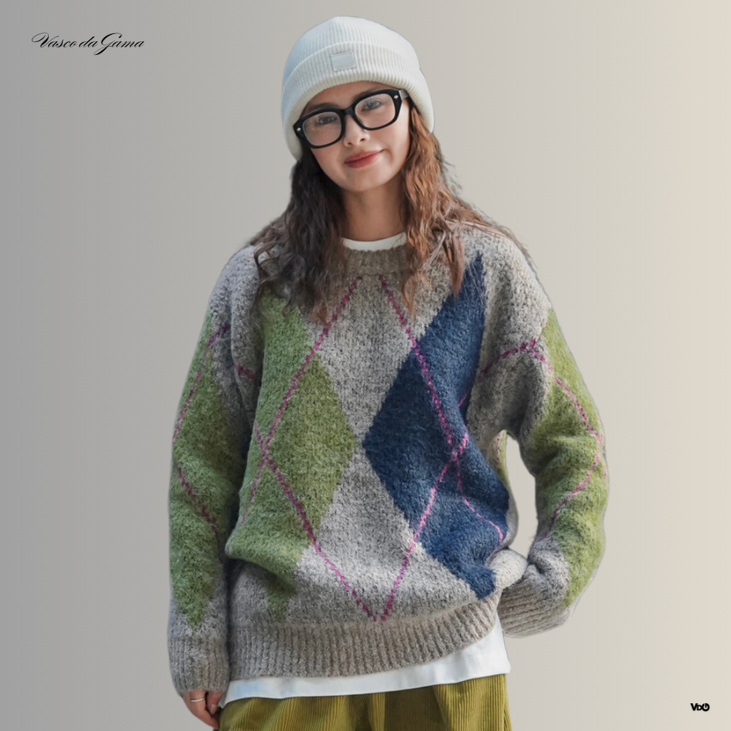 ColorBlend Plaid Pullover