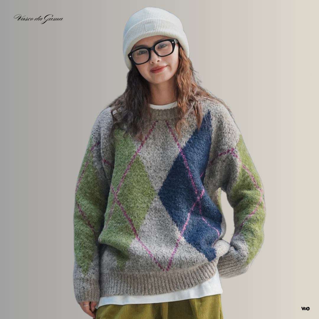 ColorBlend Plaid Pullover