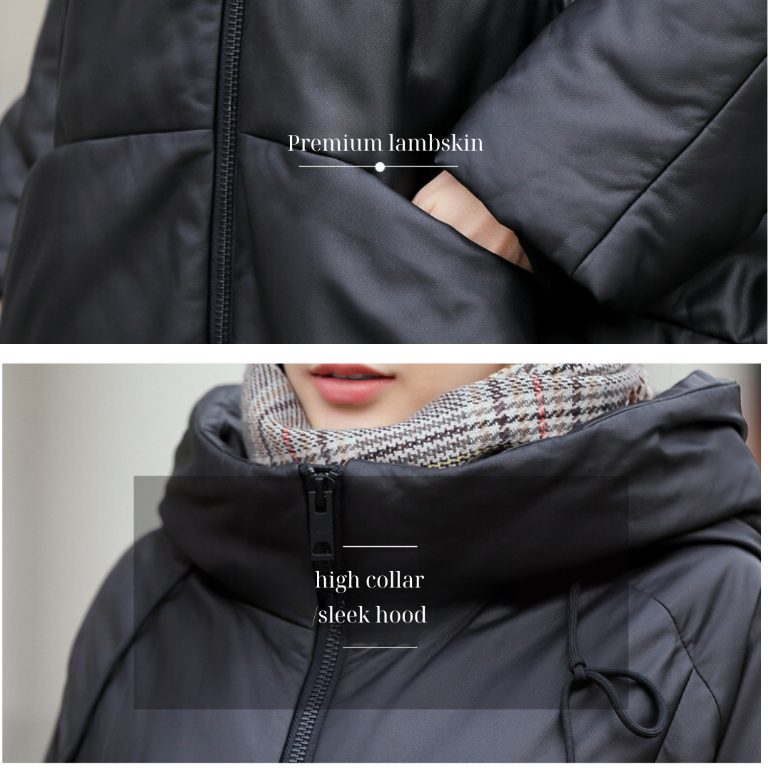 Urban Icon Hooded Leather Jacket