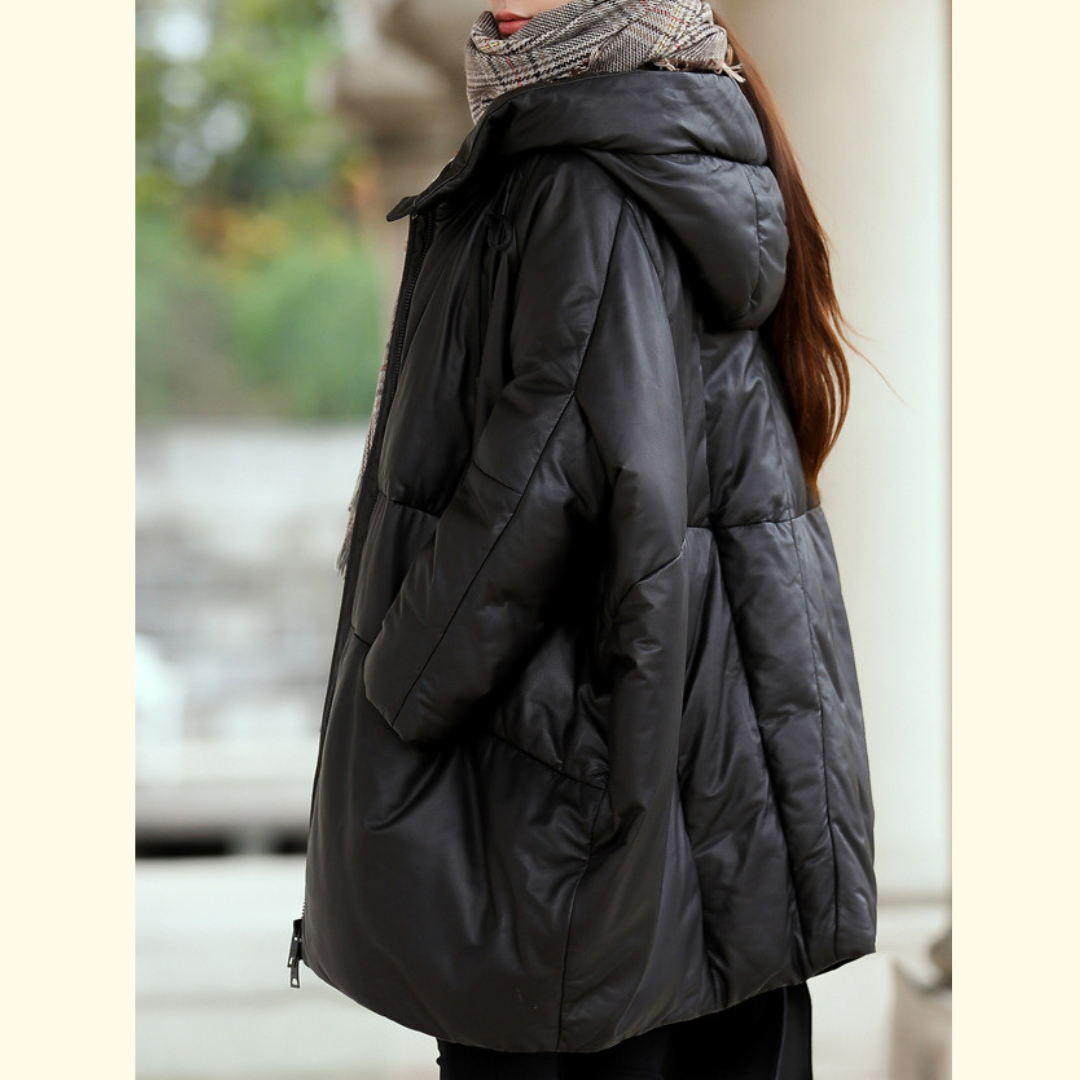 Urban Icon Hooded Leather Jacket