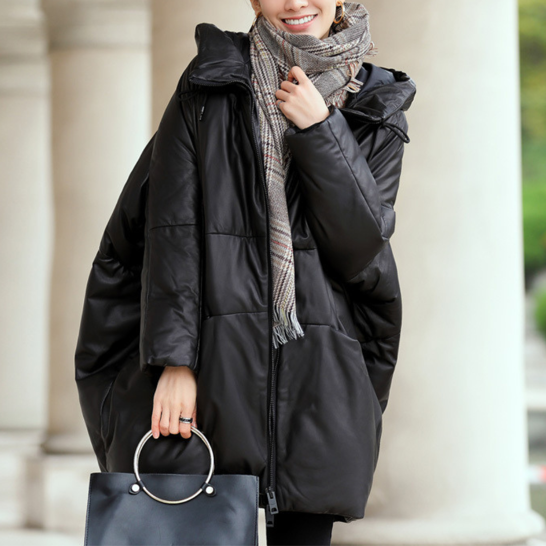 Urban Icon Hooded Leather Jacket