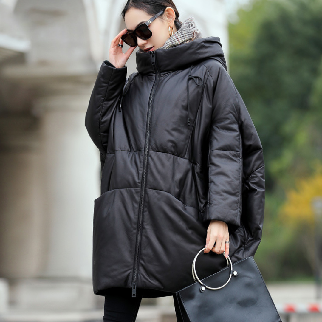 Urban Icon Hooded Leather Jacket