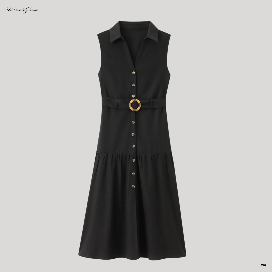 The Loop & Tie Maxi Shirt Dress