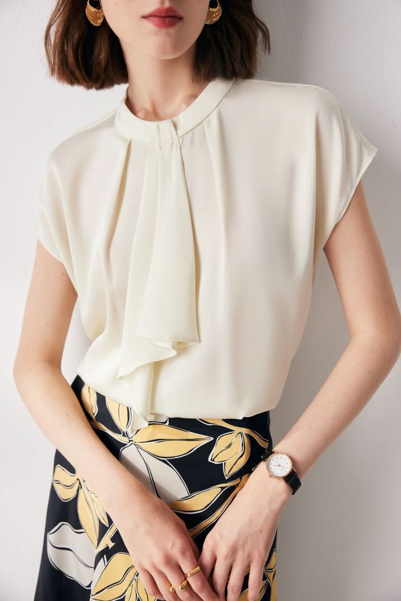 Amélie Pure Silk Tee - Padronn