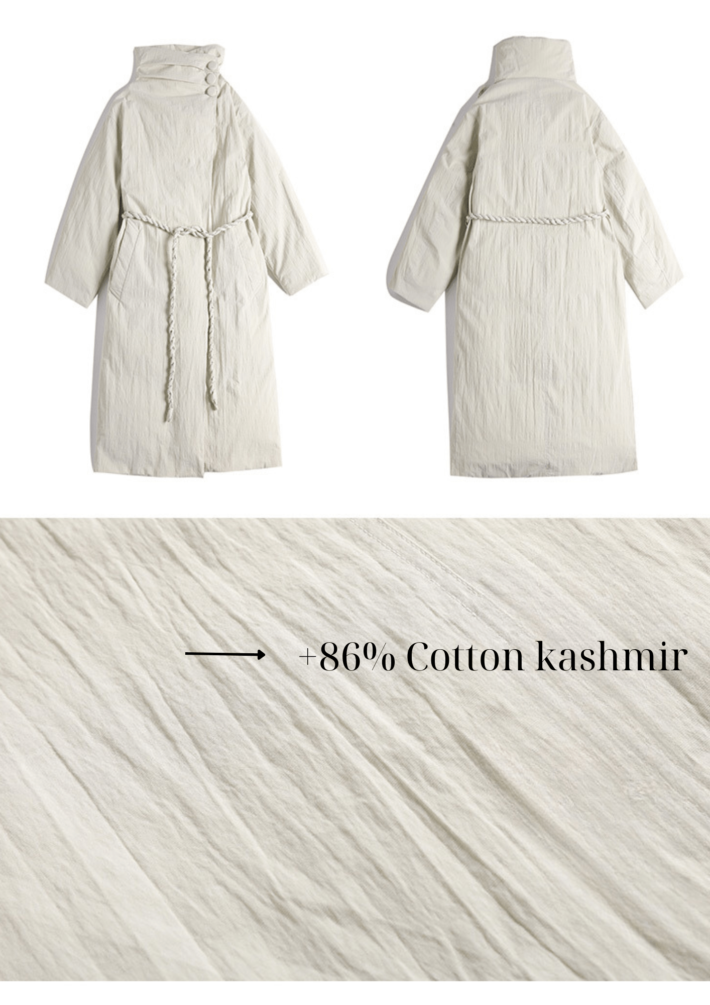 Cascade Collar Coat - Padronn
