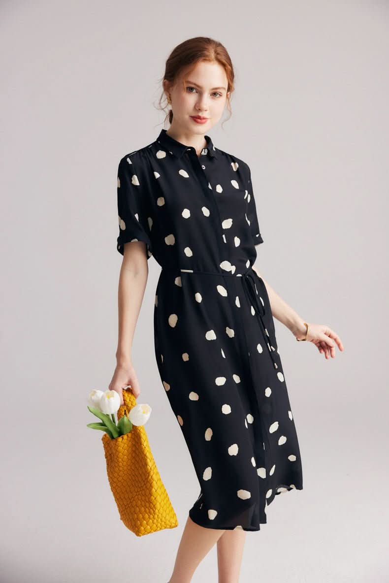 Celeste Silk Wrap Dress - Padronn