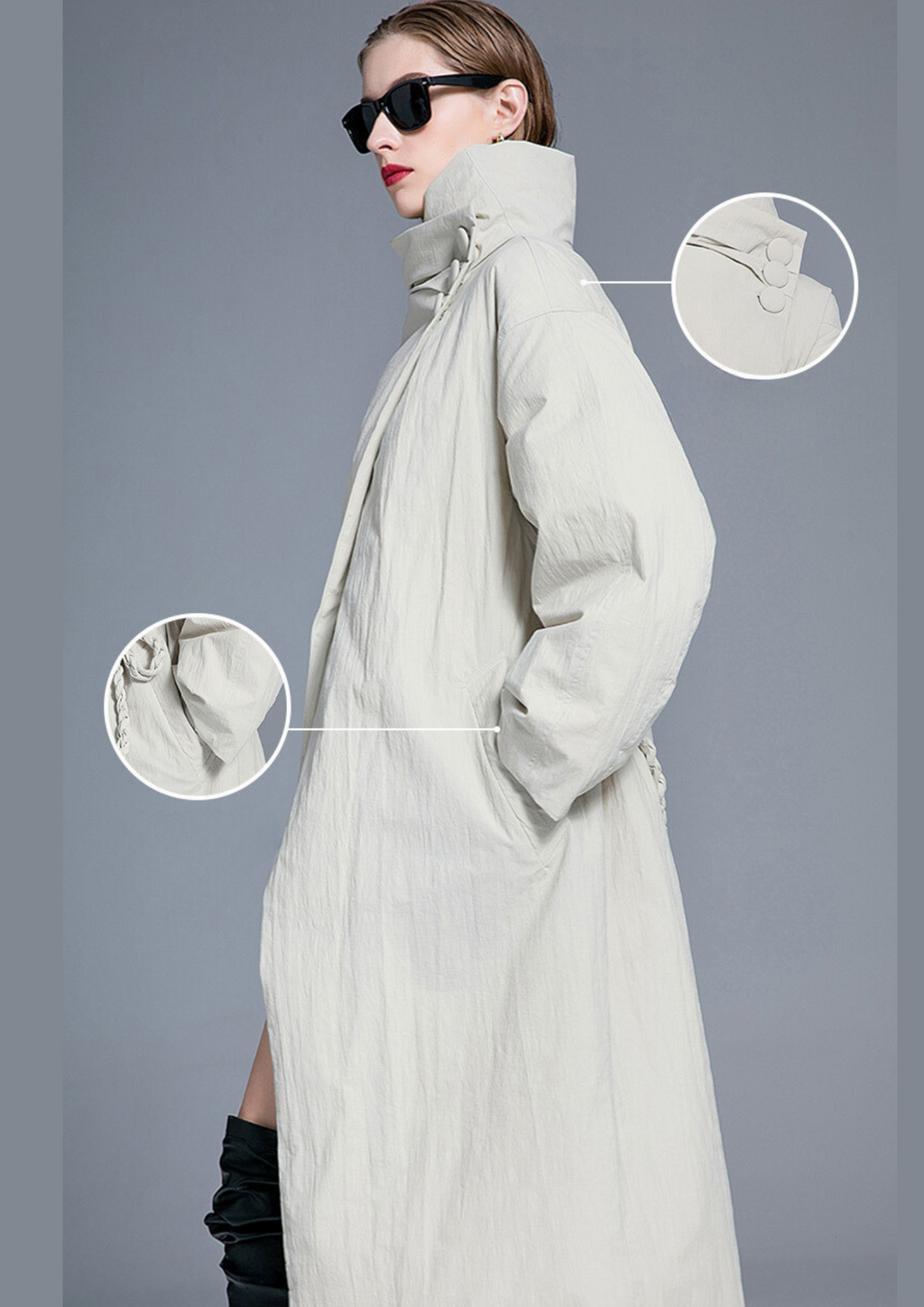 Cascade Collar Coat