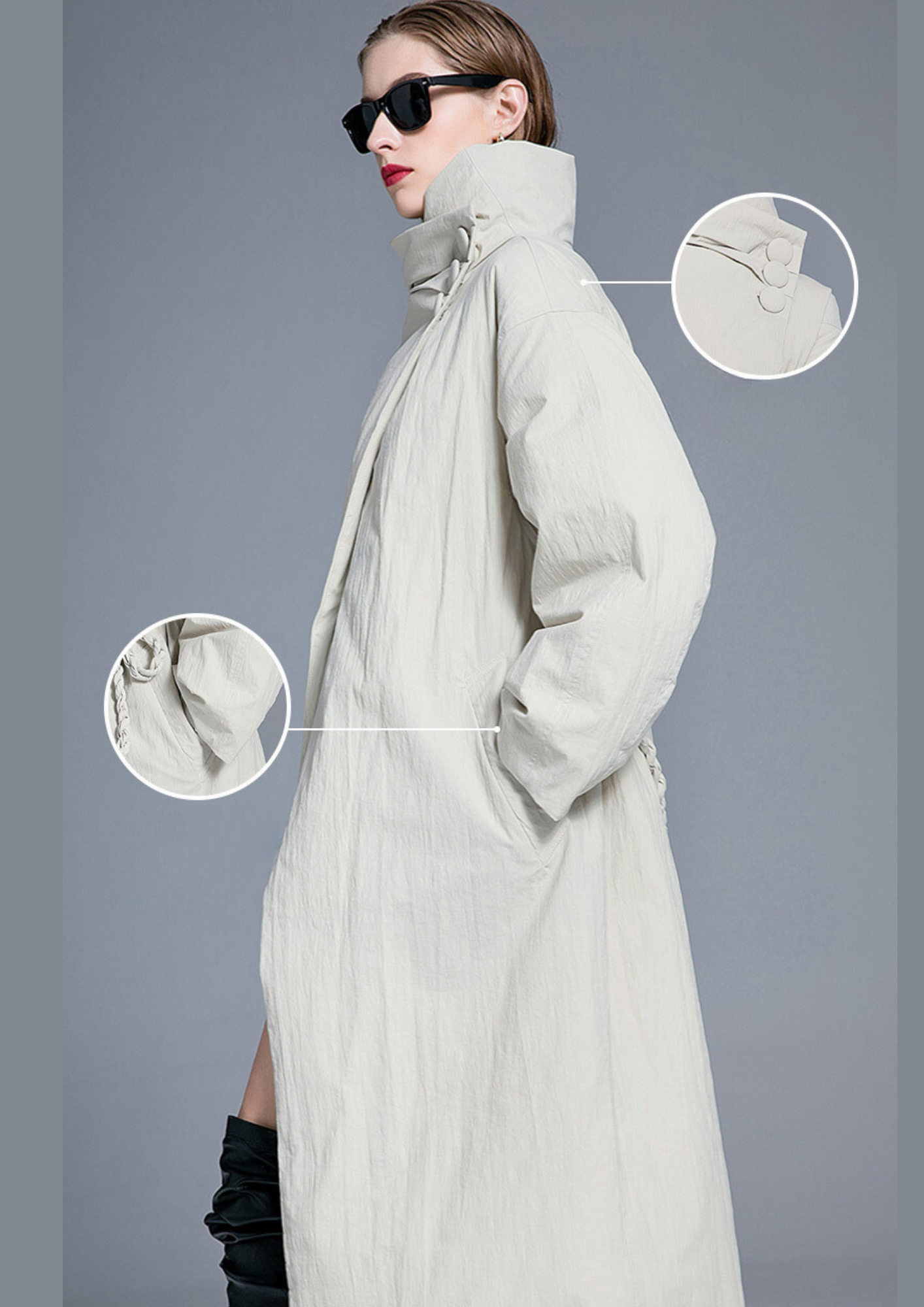 Cascade Collar Coat