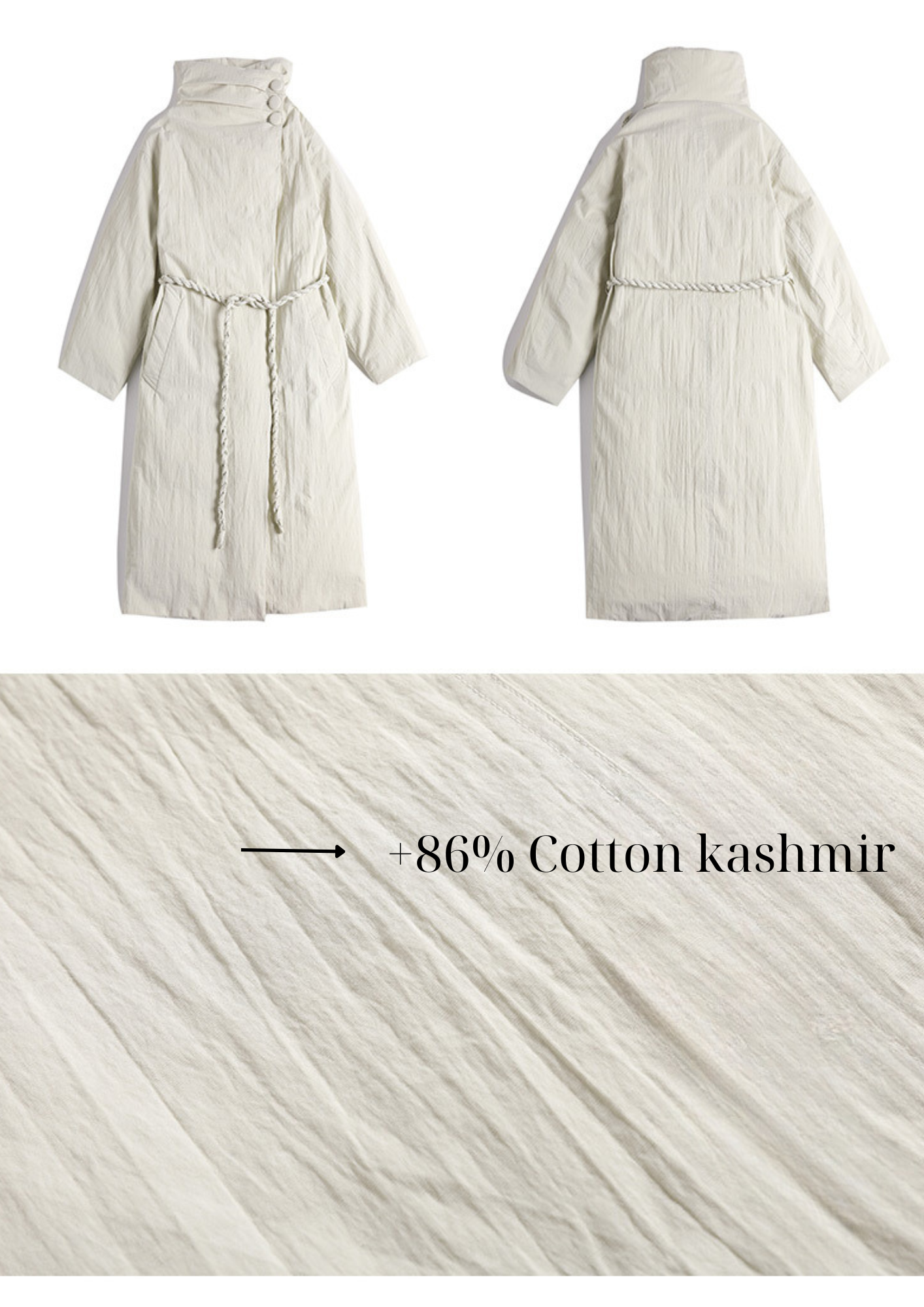 Cascade Collar Coat