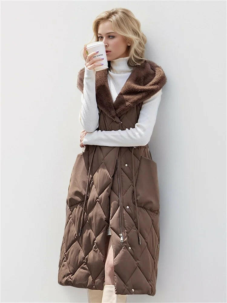 Velora Fur Trimmed Vest