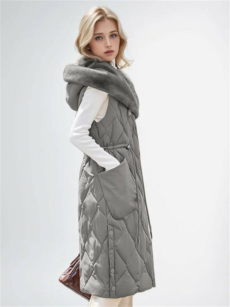 Velora Fur Trimmed Vest
