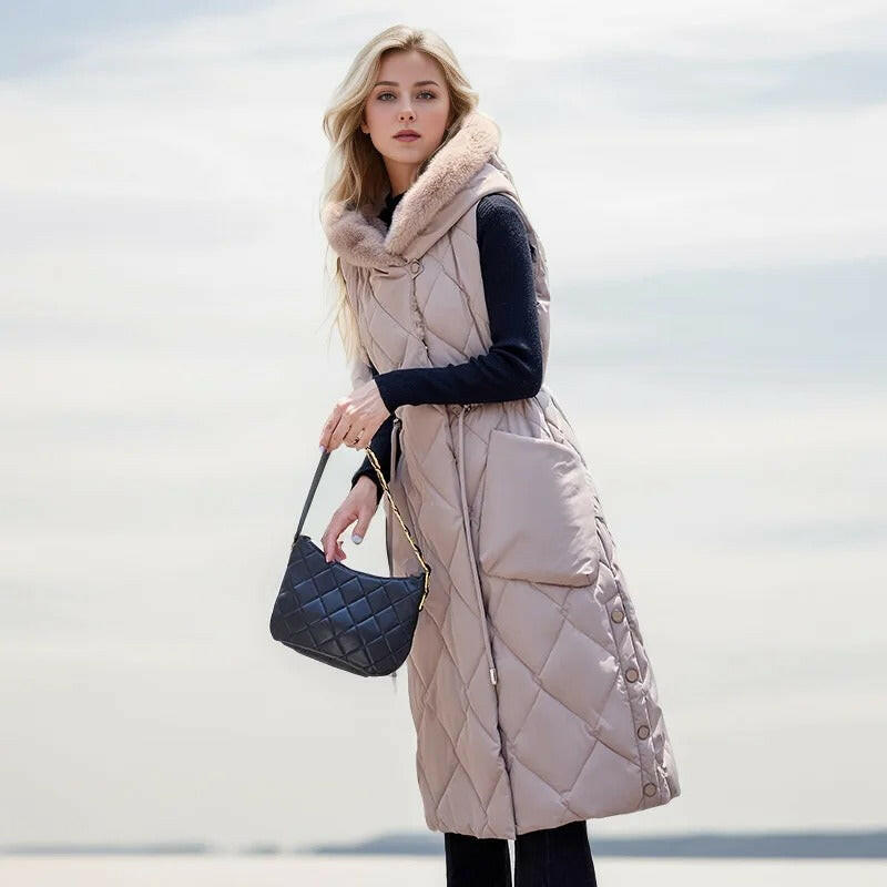 Velora Fur Trimmed Vest
