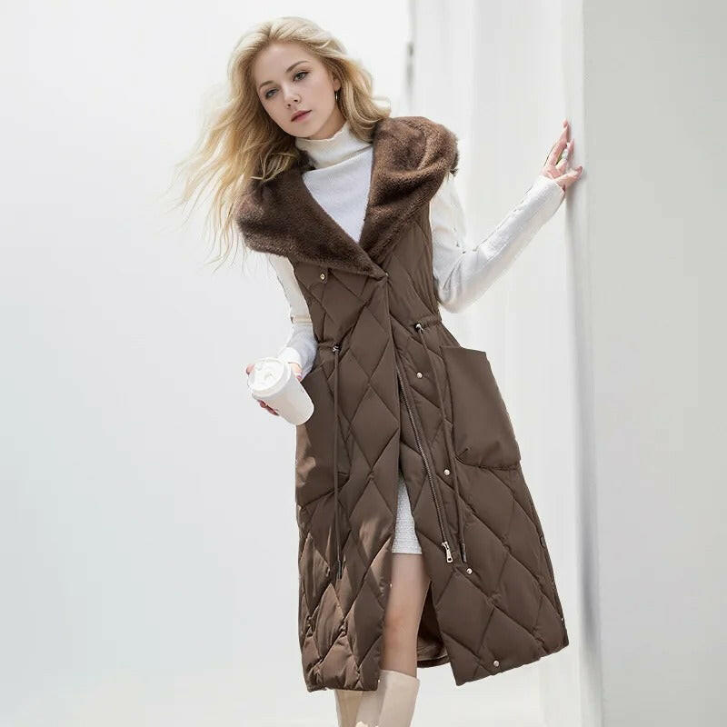 Velora Fur Trimmed Vest