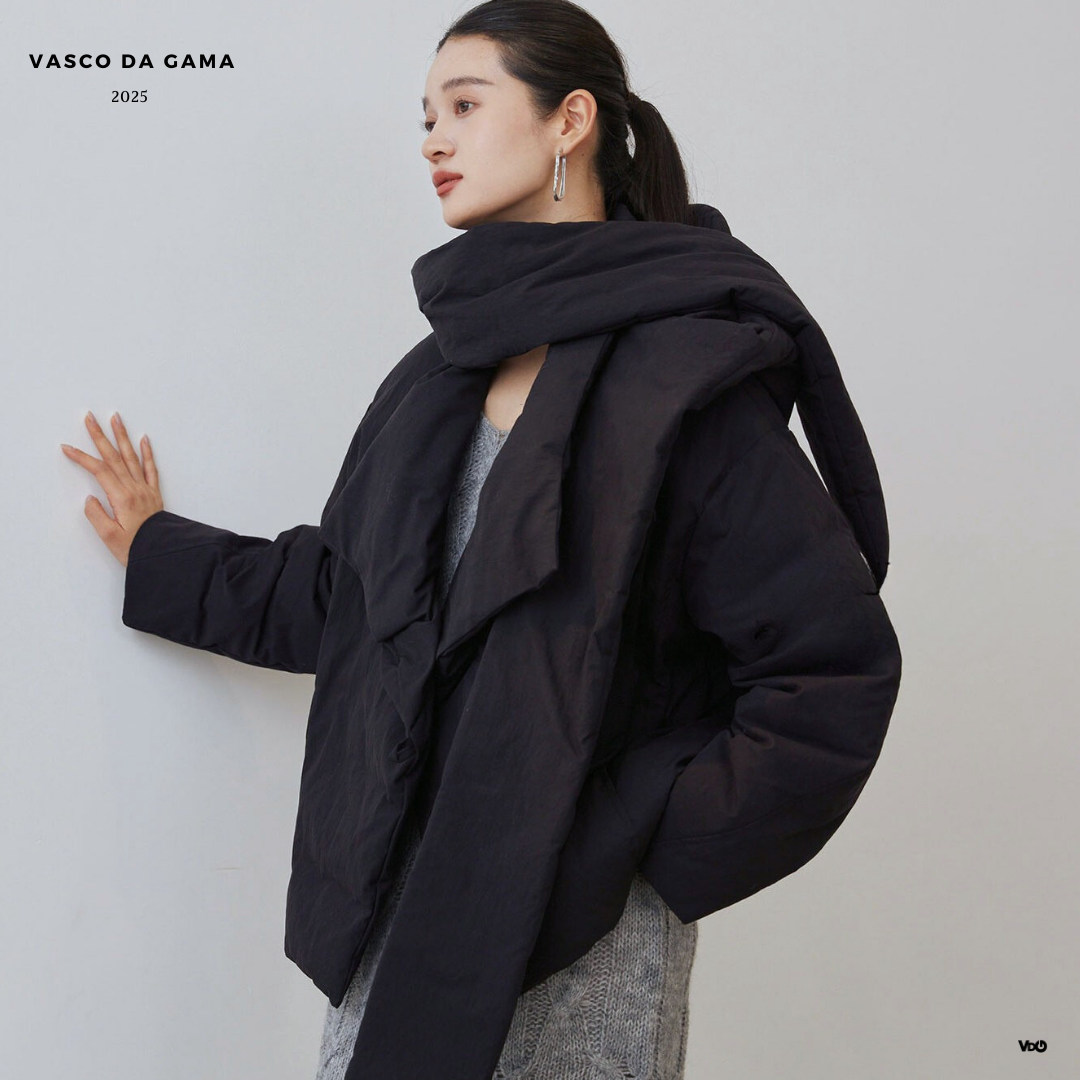 Scarfinity Short Down Coat