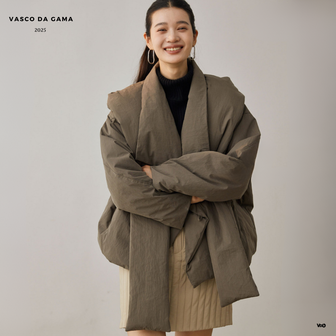 Scarfinity Short Down Coat